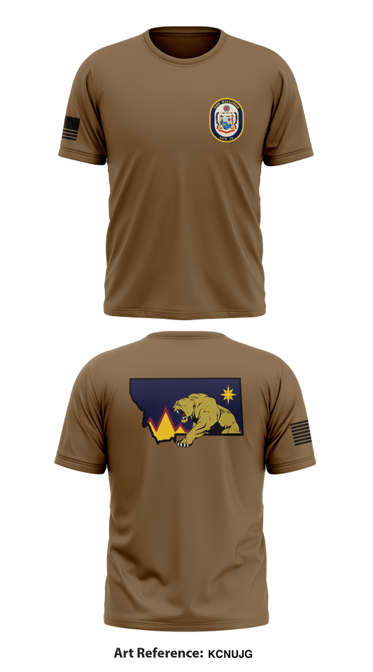 USS BILLINGS GOLD CREW Store 1 Core Men's SS Performance Tee - KCNUjG