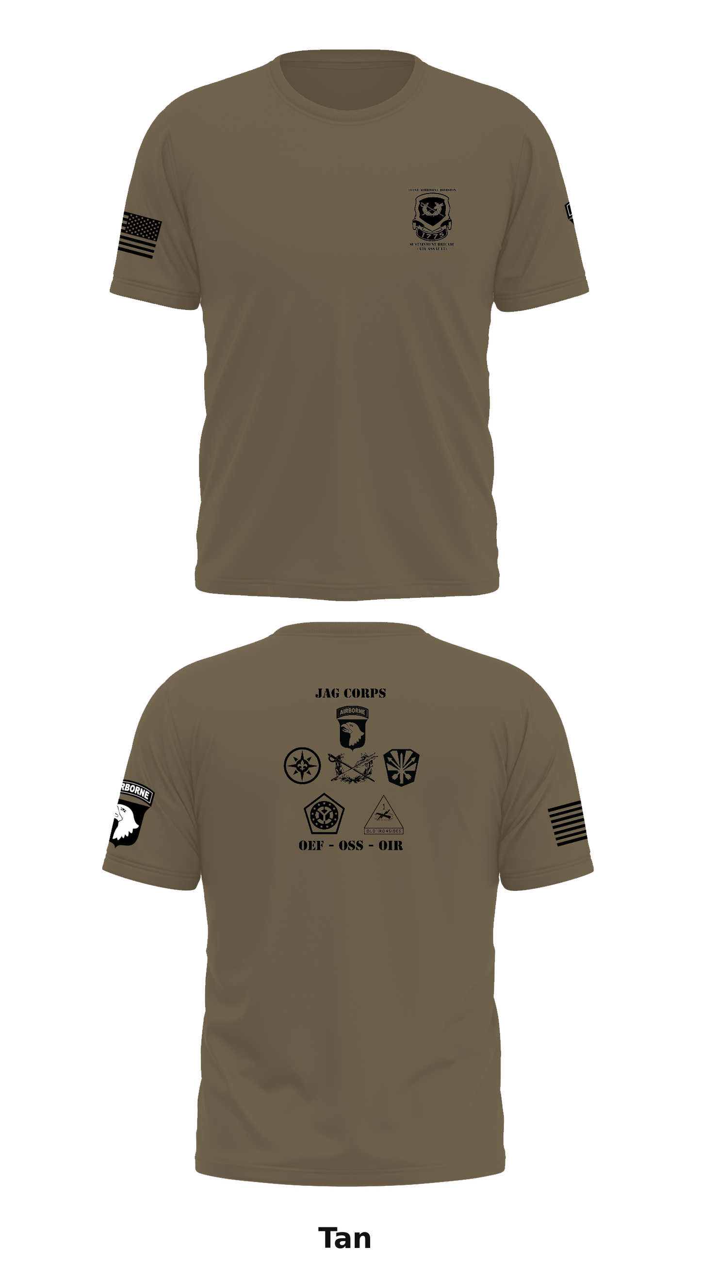 101st Division Sustainment Brigade JAG Store 1 Core Men's SS Performance Tee - :Q<