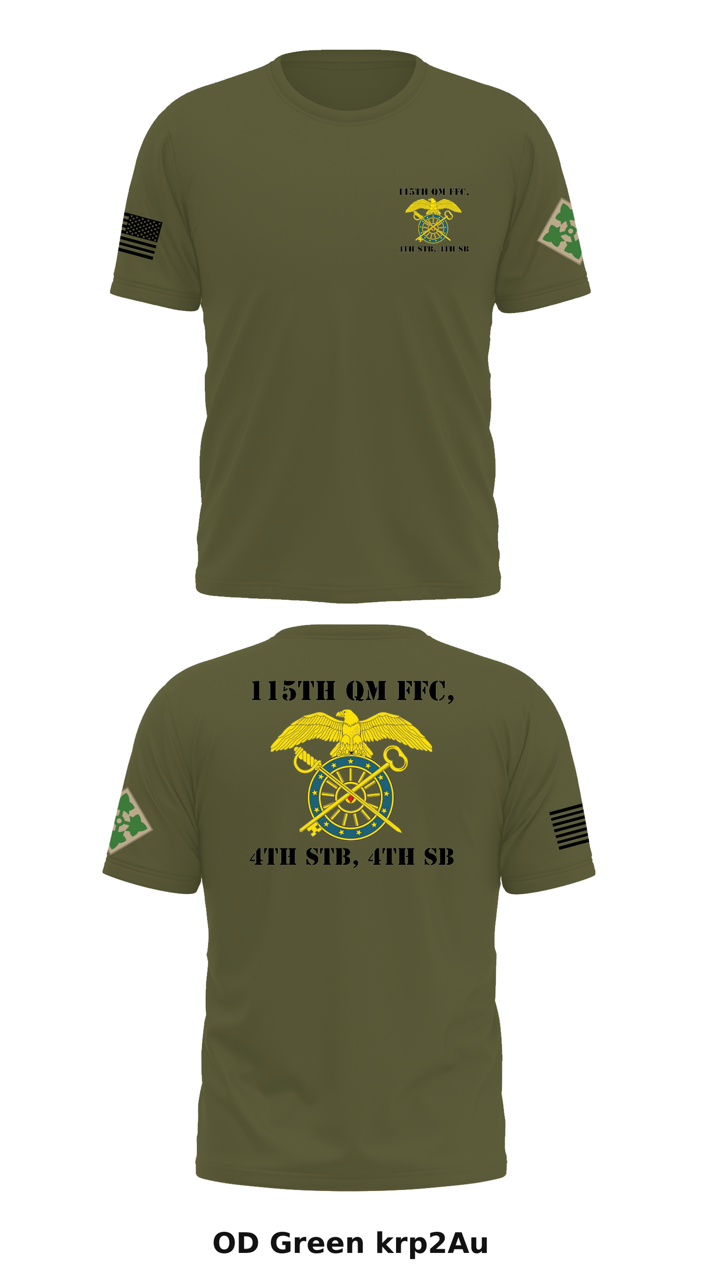 115th QM FFC, 4TH STB, 4TH SB Store 1 Core Men's SS Performance Tee - krp2Au