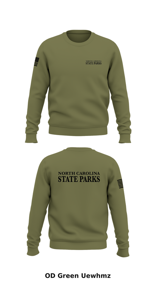NC STATE PARKS Store 1 Core Men's Crewneck Performance Sweatshirt - Uewhmz