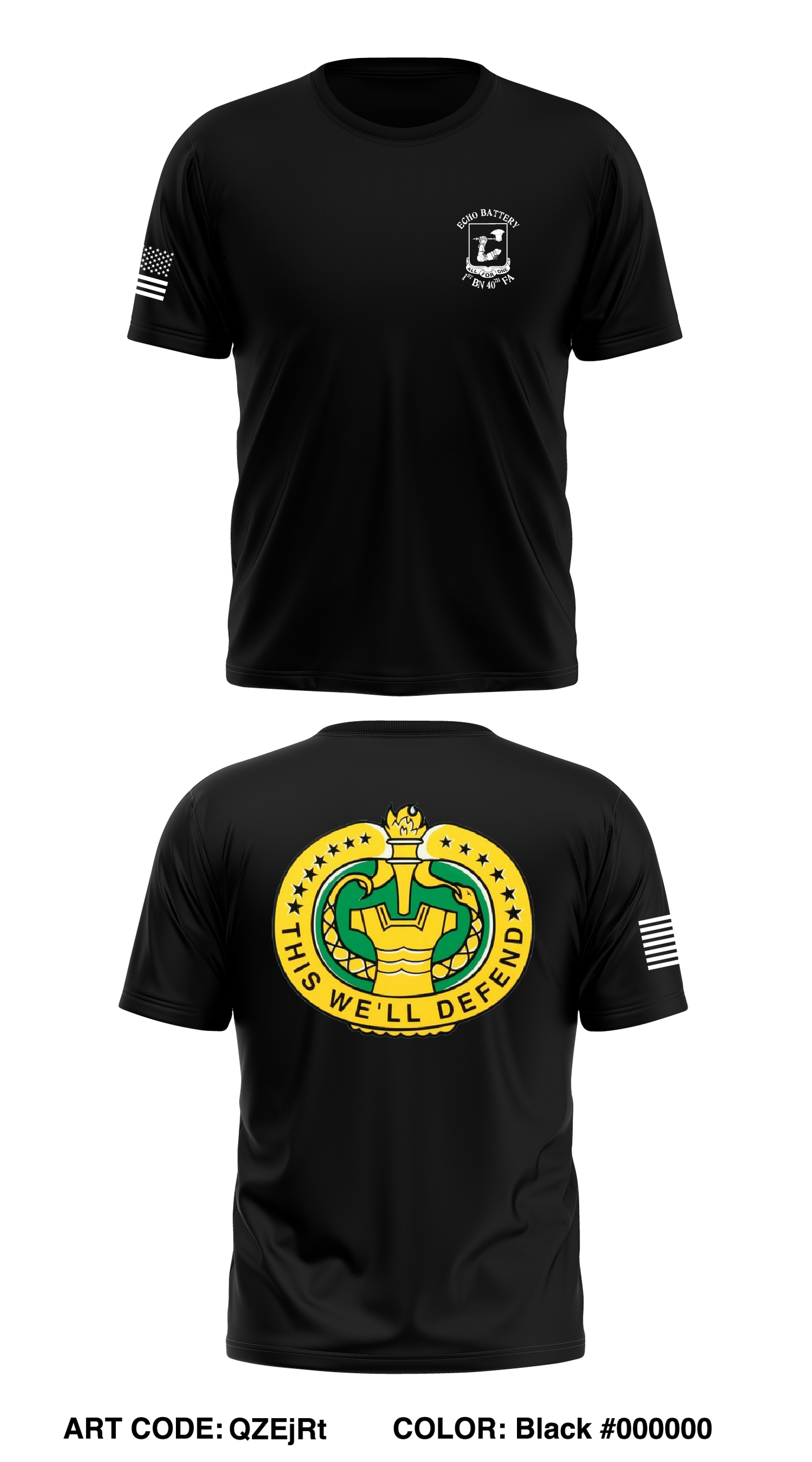 Echo Battery, 1-40th FA BN, 434th FA BDE Store 1 Core Men's SS Performance Tee - QZEjRt