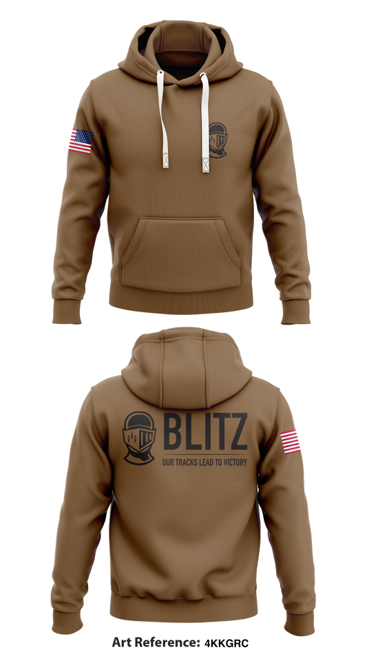 Blitz Company  Core Men's Hooded Performance Sweatshirt - 4kkgrc