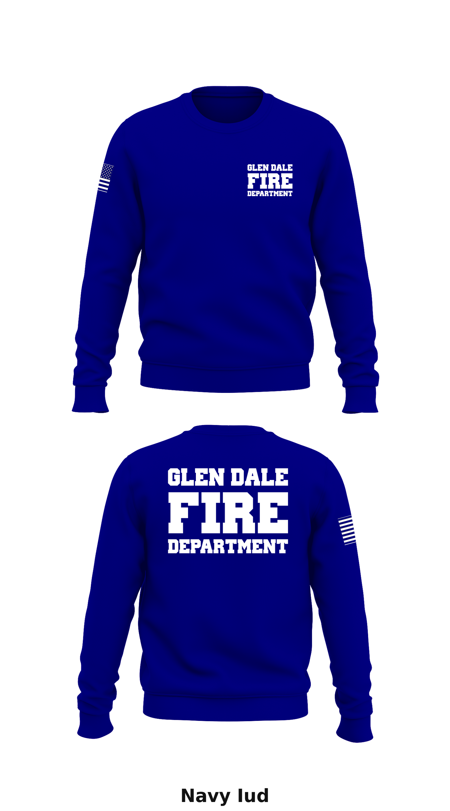 GLEN DALE FIRE DEPT Store 1 Core Men's Crewneck Performance Sweatshirt - Iud