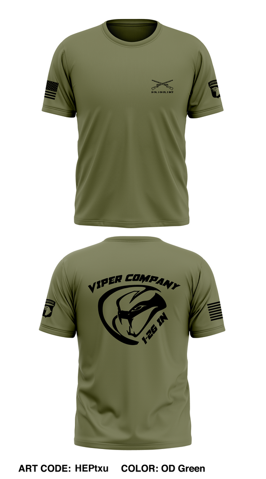 B Co, 1-26 IN, 2 BCT Store 1 Core Men's SS Performance Tee - HEPtxu
