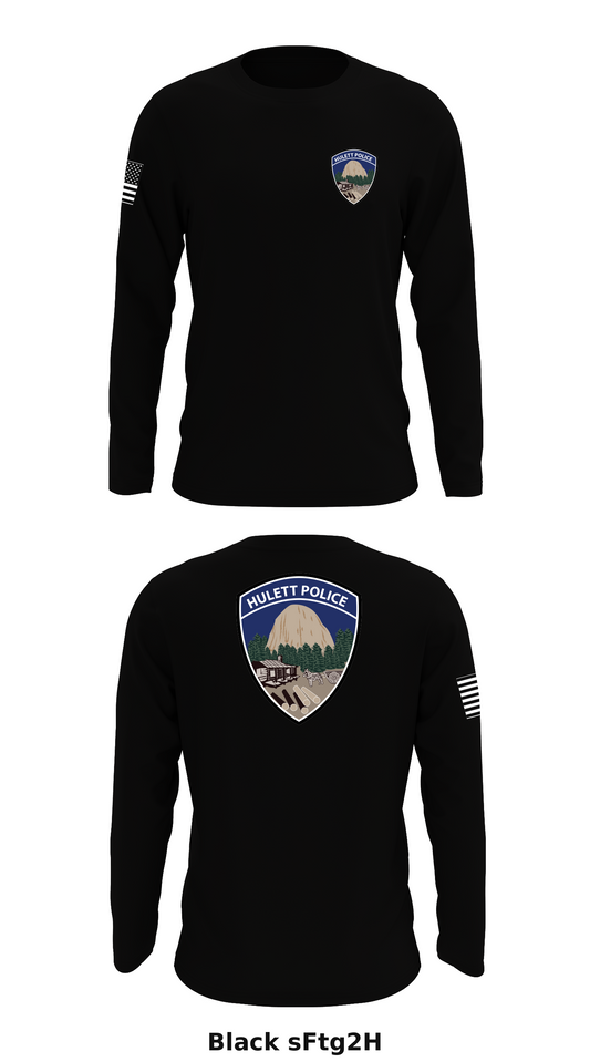Hulett Police Department-WY Store 1 Core Men's LS Performance Tee - sFtg2H