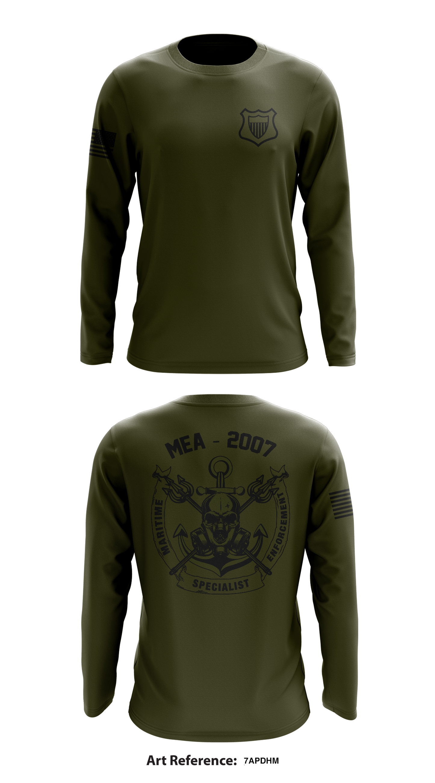 ME A school 2007 Core Men's LS Performance Tee - 7ApDhM