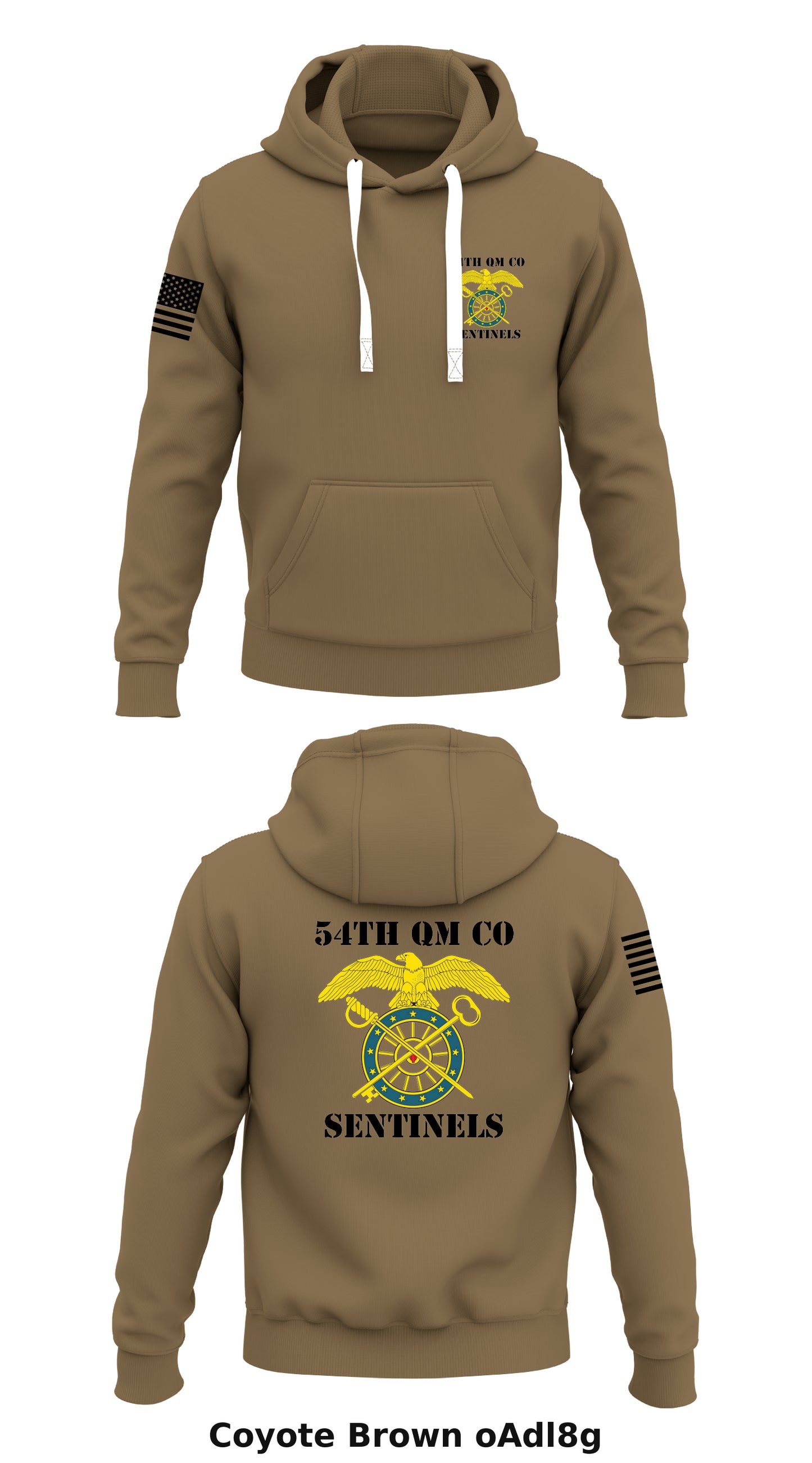 54TH QM CO Sentinels Store 1  Core Men's Hooded Performance Sweatshirt - oAdl8g