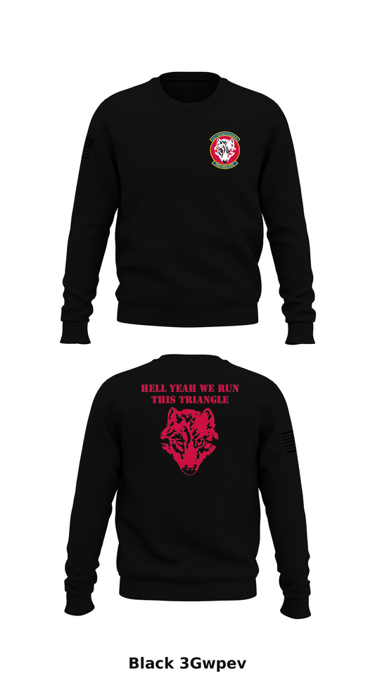 336th red wolves Store 1 Core Men's Crewneck Performance Sweatshirt - 3Gwpev