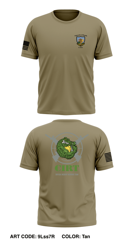 C.I.R.T University of Florida Police Department Store 1 Core Men's SS Performance Tee - 9Lss7R