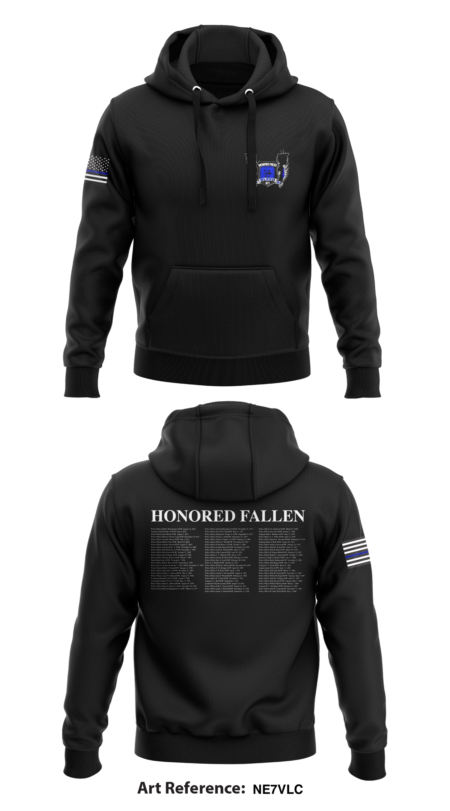 Memphis Police  Store 1  Core Men's Hooded Performance Sweatshirt - nE7VLc