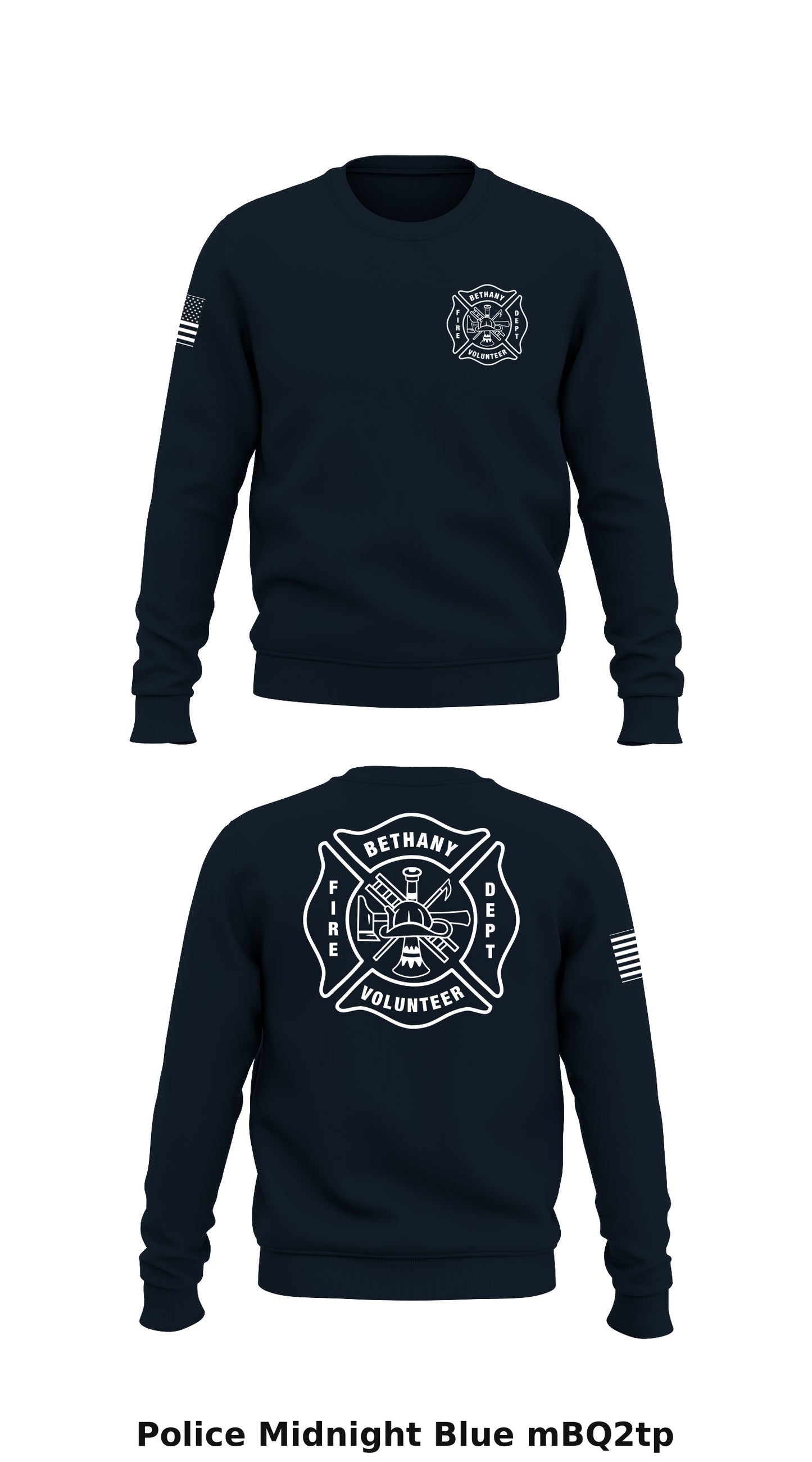 Bethany Fire Department Store 1 Core Men's Crewneck Performance Sweatshirt - mBQ2tp