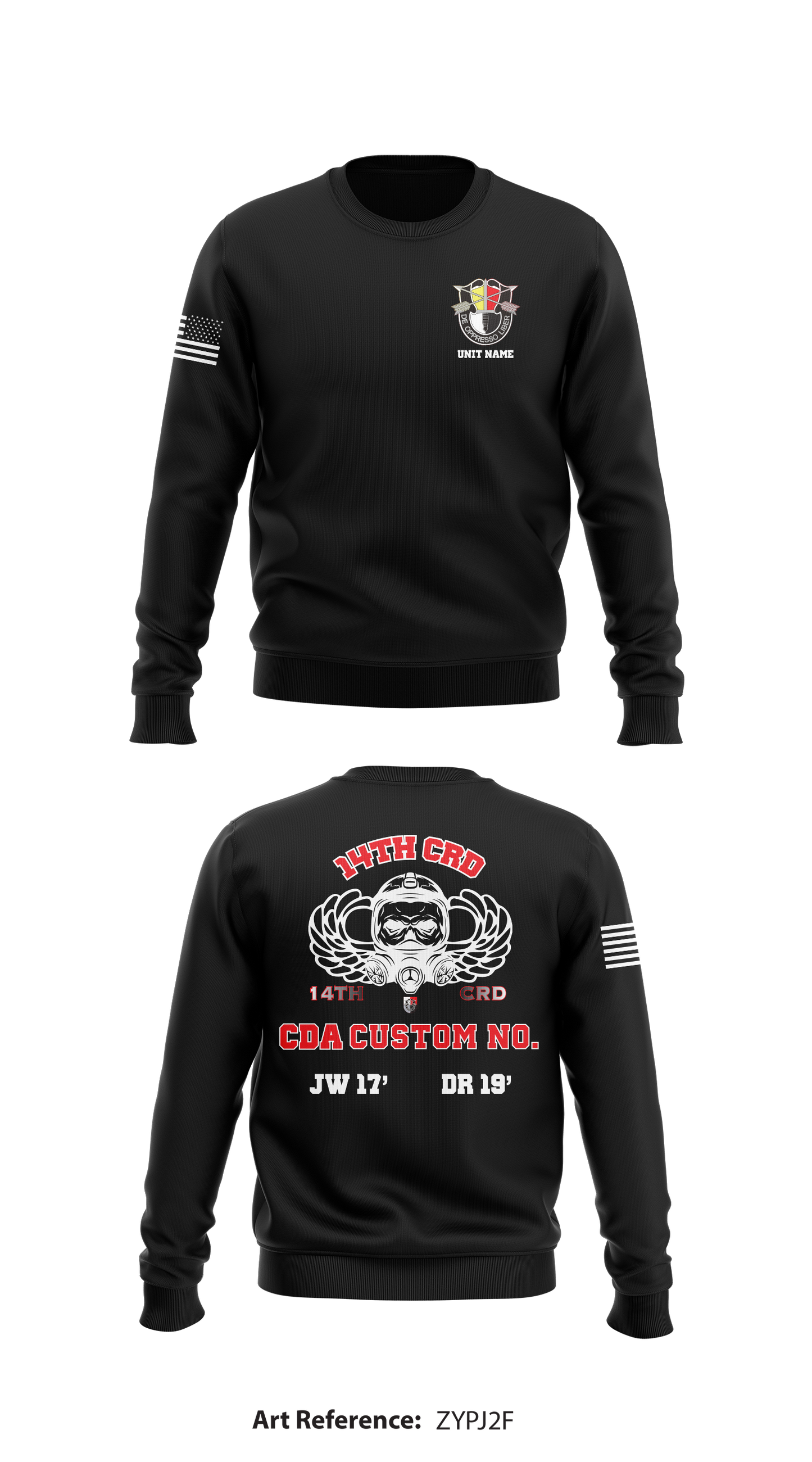 14th CRD Core Men's Crewneck Performance Sweatshirt - zyPj2F