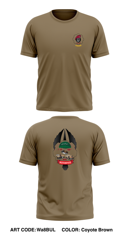 3/160th motorpool Store 1 Core Men's SS Performance Tee - Wa8BUL