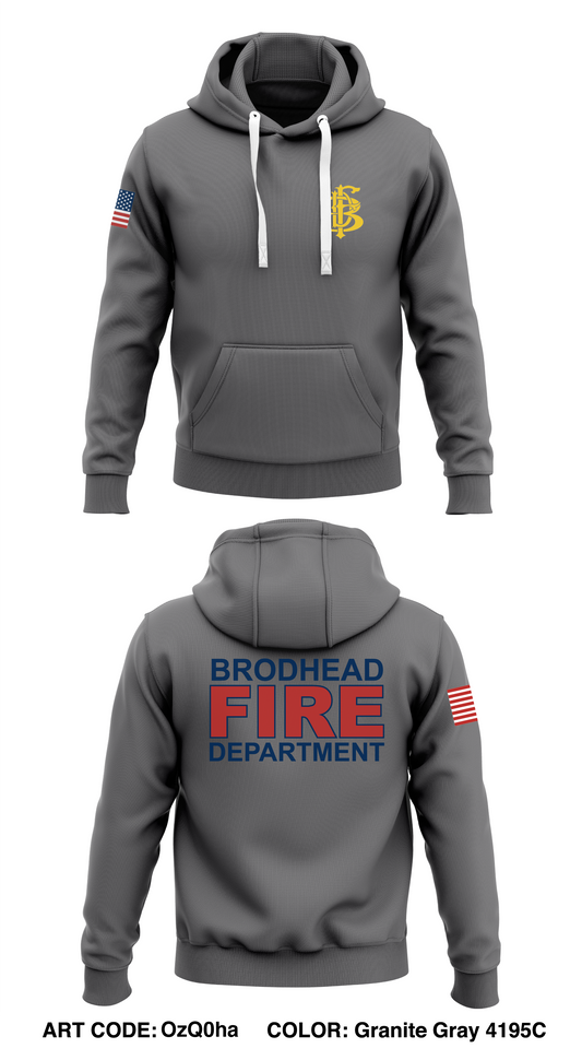 Brodhead Fire Department Store 1  Core Men's Hooded Performance Sweatshirt - OzQ0ha