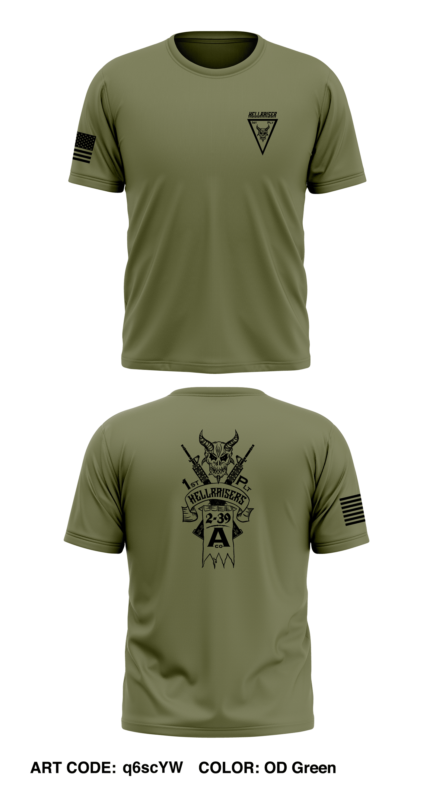 A Co 2BN 39th Infantry Regiment Store 1 Core Men's SS Performance Tee - q6scYW