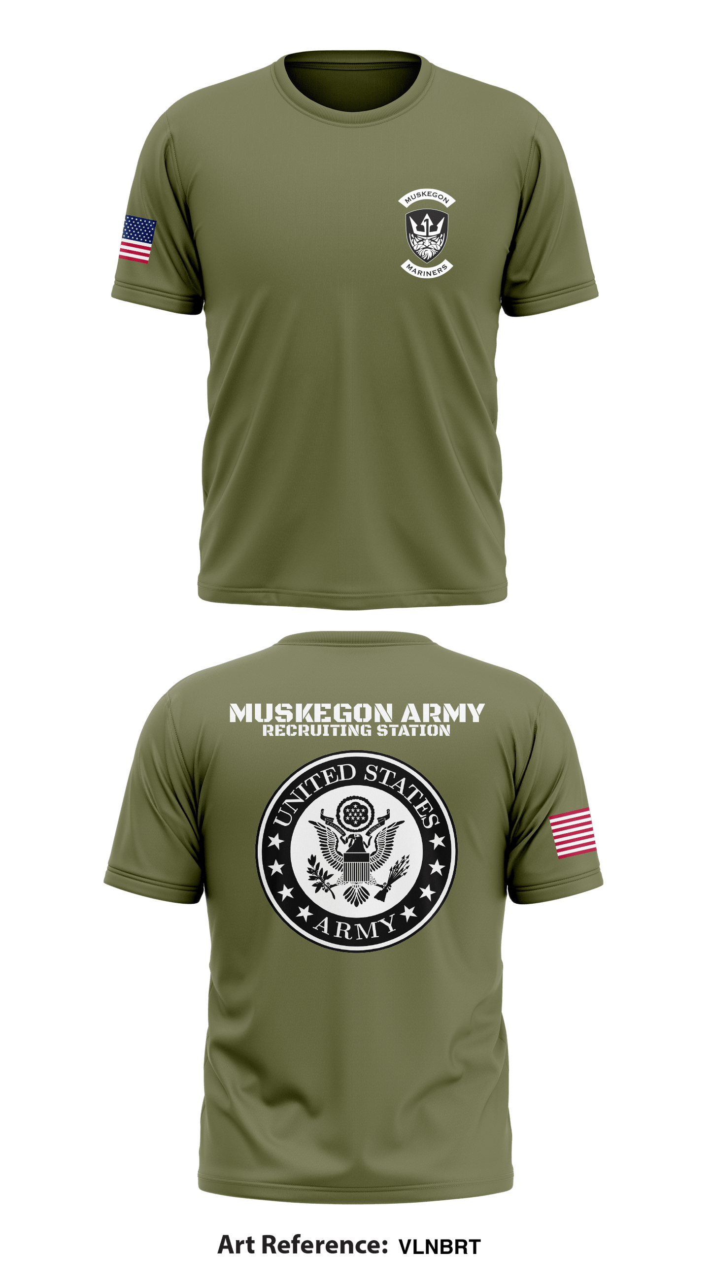 Muskegon station Store 1 Core Men's SS Performance Tee - VlNBrt