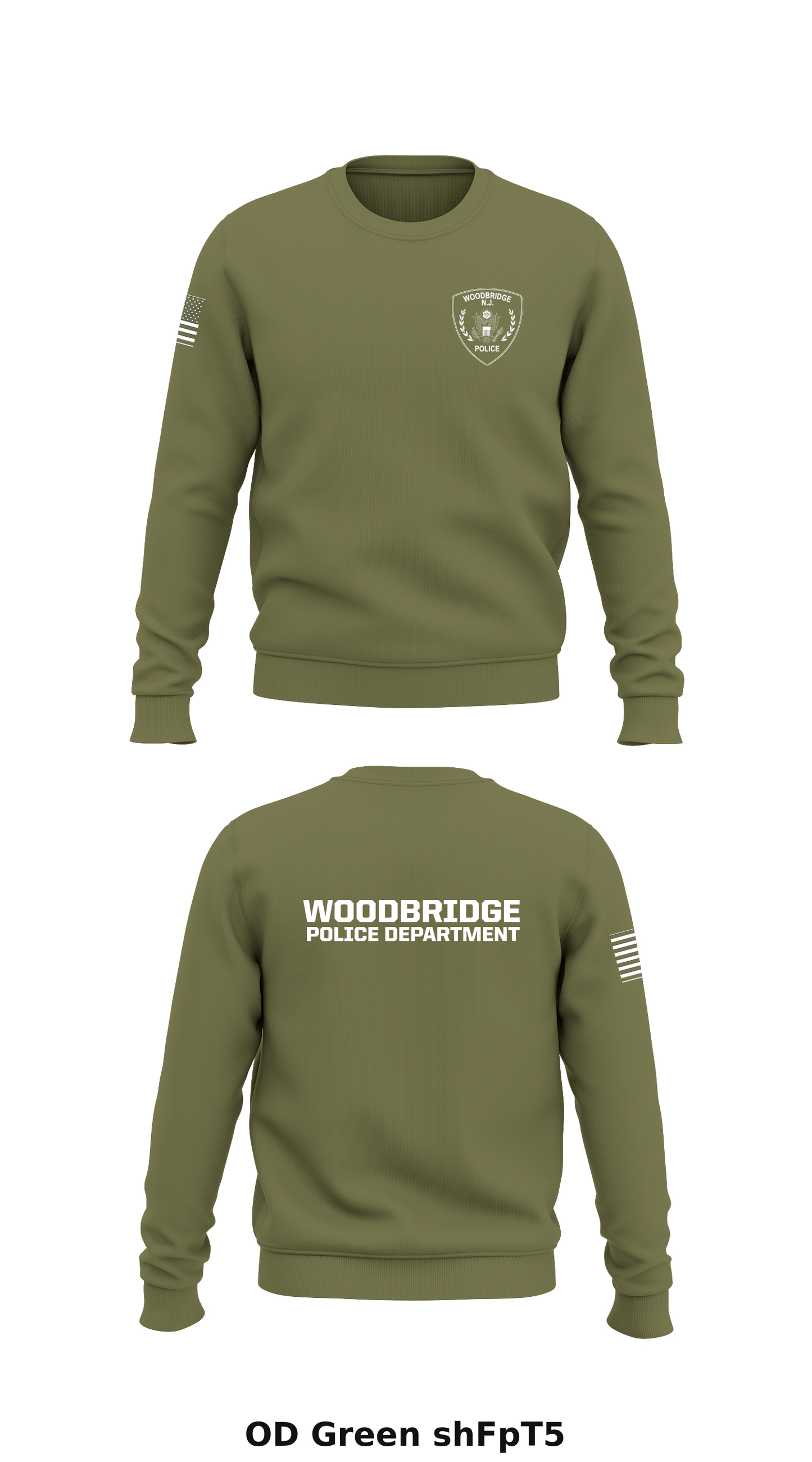 Woodbridge Police Department Store 1 Core Men's Crewneck Performance Sweatshirt - shFpT5