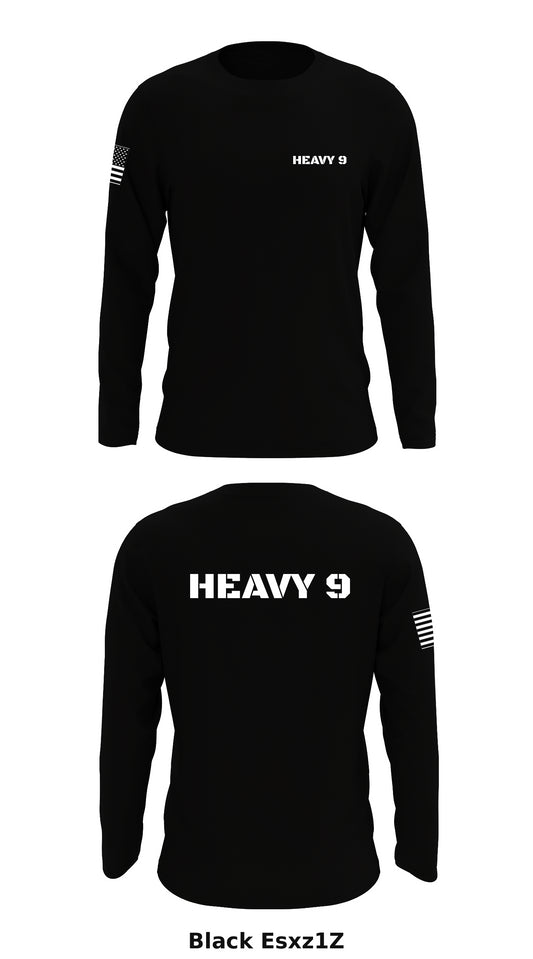 Heavy 9 Store 1 Core Men's LS Performance Tee - Esxz1Z