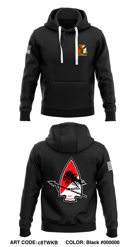 A TRP, 3-61 CAV, 2SBCT, 4ID Store 1  Core Men's Hooded Performance Sweatshirt - c8TWKB