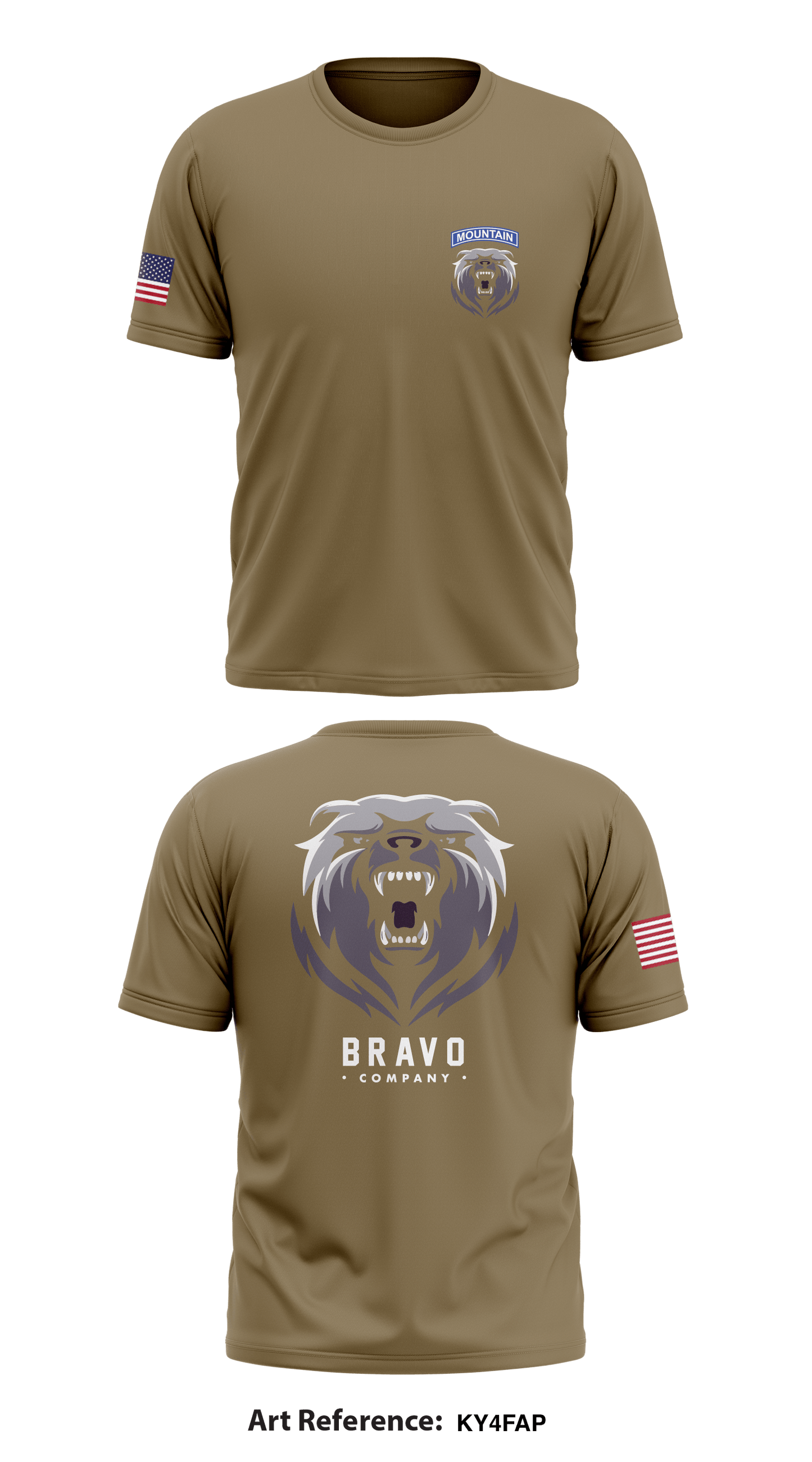 Bravo Company Store 2 Core Men's SS Performance Tee - ky4faP