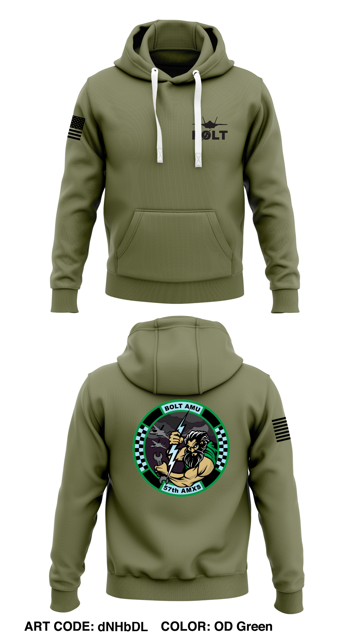 BOLT AMU Store 1  Core Men's Hooded Performance Sweatshirt - dNHbDL