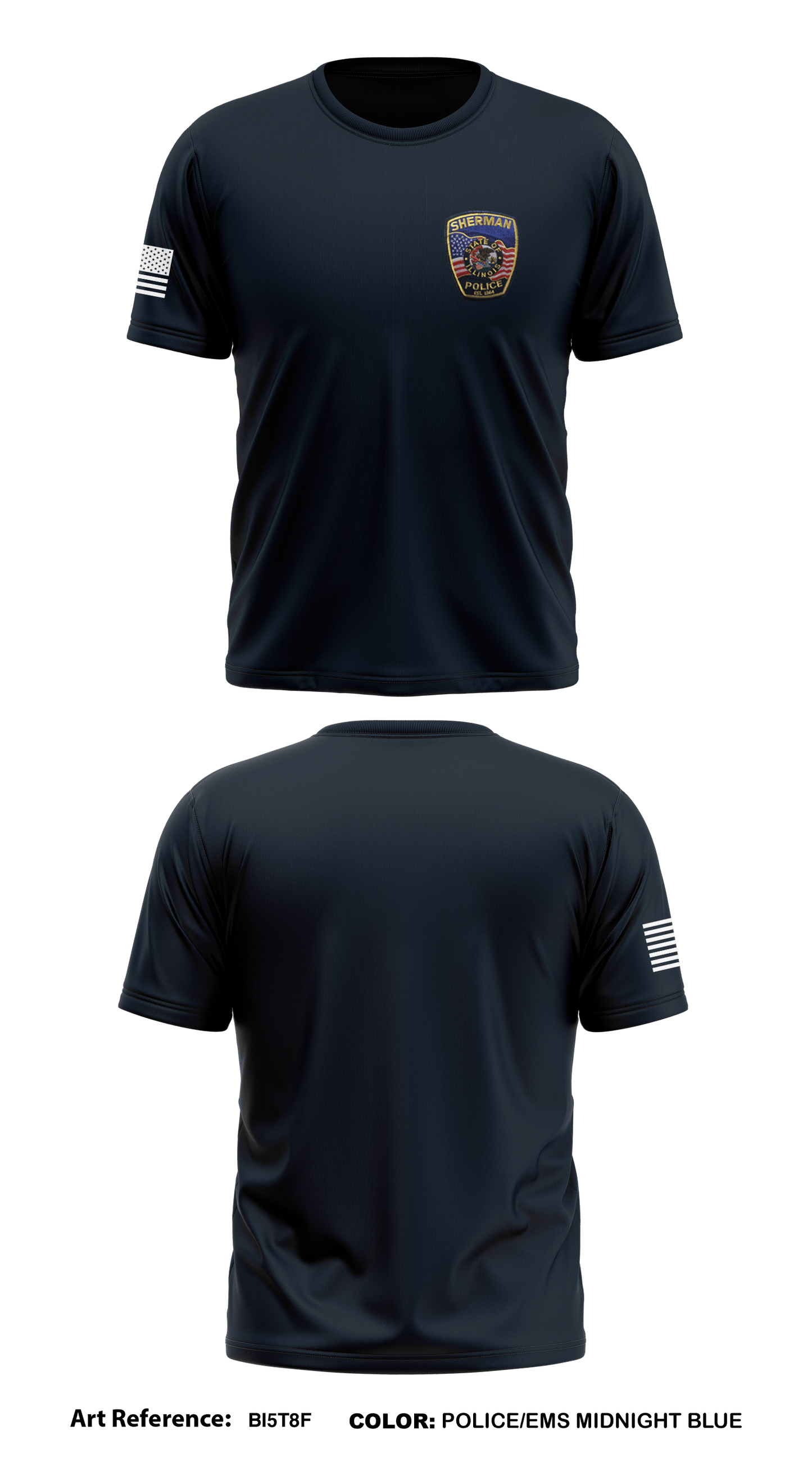 Sherman PD  Store 1 Core Men's SS Performance Tee - bI5T8f