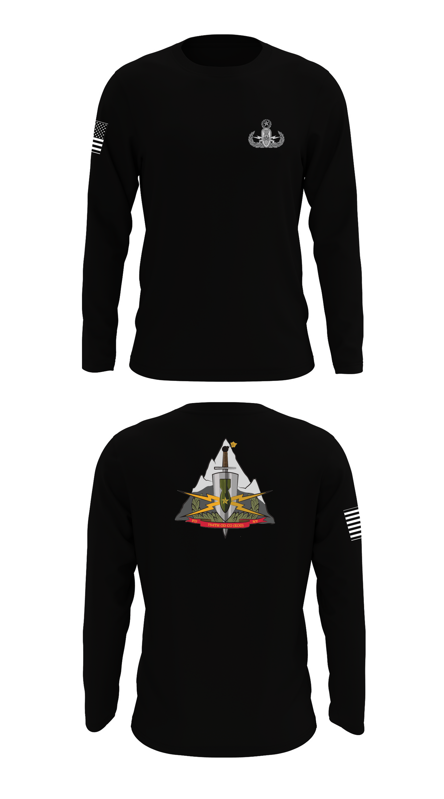 754th OD Co EOD Store 1 Core Men's LS Performance Tee - 36667562161