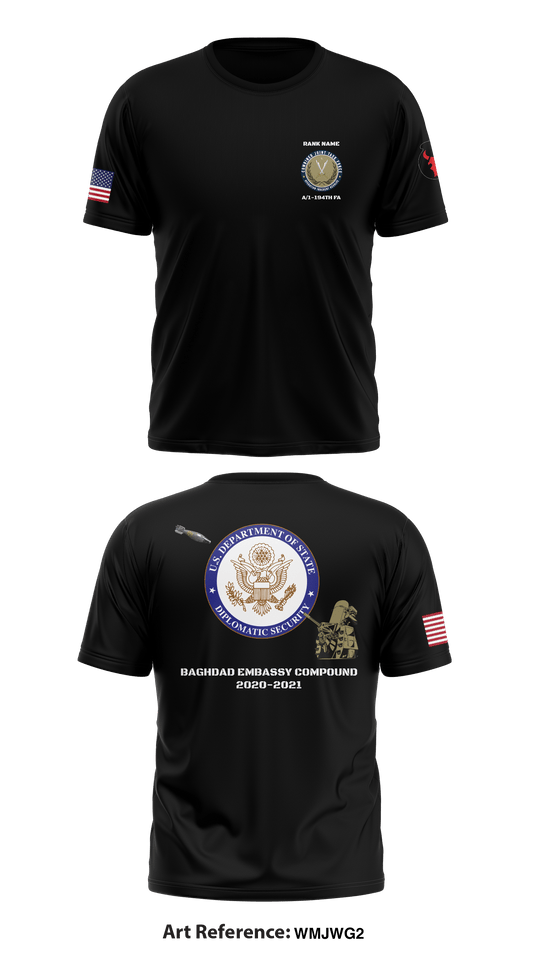 CUSTOM - Alpha Battery 1-194th FA Store 1  Core Men's SS Performance Tee - WMJWg2