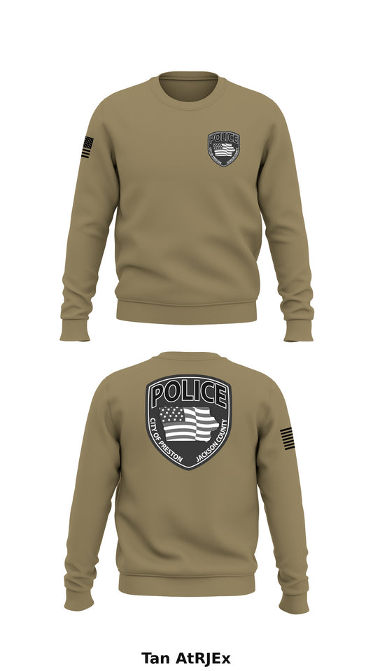 PRESTON POLICE DEPARTMENT Store 1 Core Men's Crewneck Performance Sweatshirt - AtRJEx