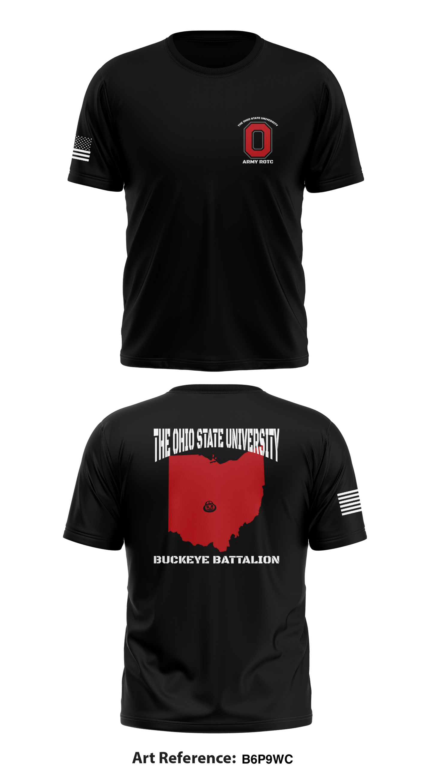 Buckeye Battalion Army ROTC Store 1 Core Men's SS Performance Tee - b6p9wc