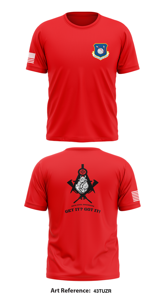30th Civil Engineers Store 1 Core Men's SS Performance Tee - 43tUzr