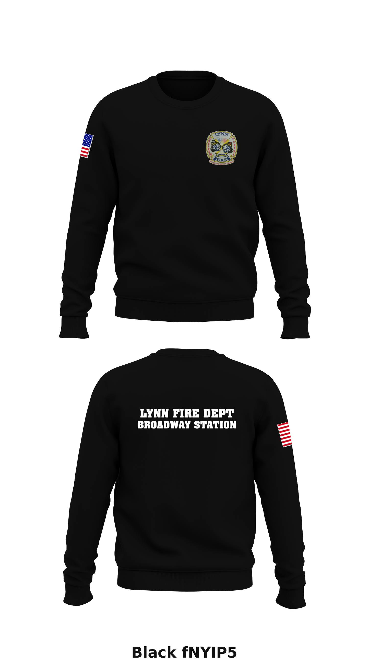 Lynn fire dept Broadway station  Store 1 Core Men's Crewneck Performance Sweatshirt - fNYIP5