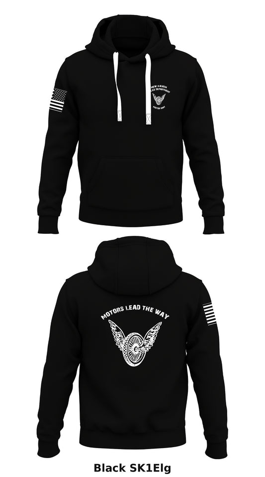 New Haven Police Motor Unit Store 1  Core Men's Hooded Performance Sweatshirt - SK1Elg