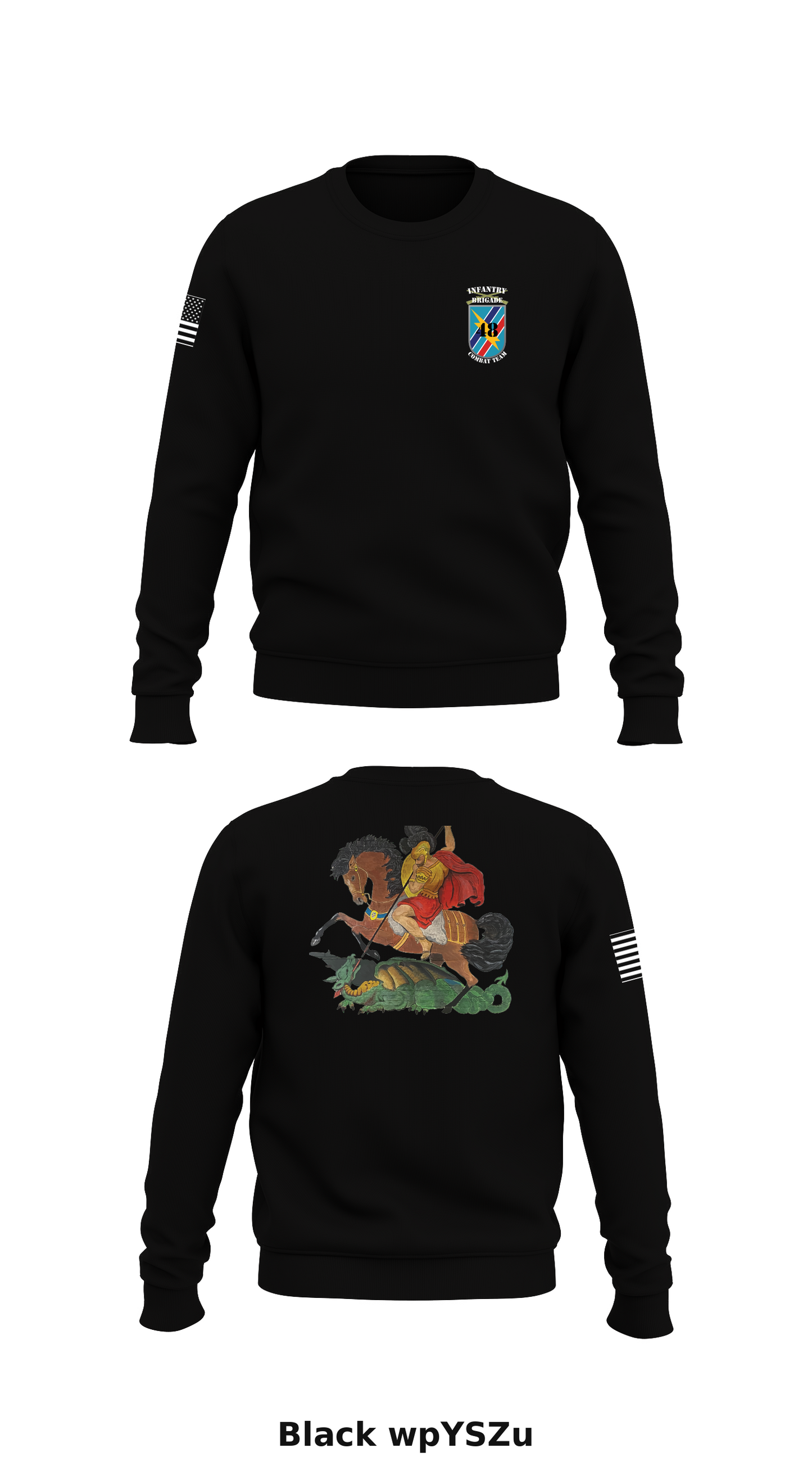 1-121st IN REGIMENT Store 1 Core Men's Crewneck Performance Sweatshirt - wpYSZu