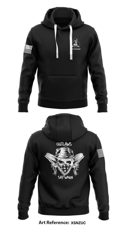 2nd Platoon, C Co, 1-327IN Store 1  Core Men's Hooded Performance Sweatshirt - xSNzUc