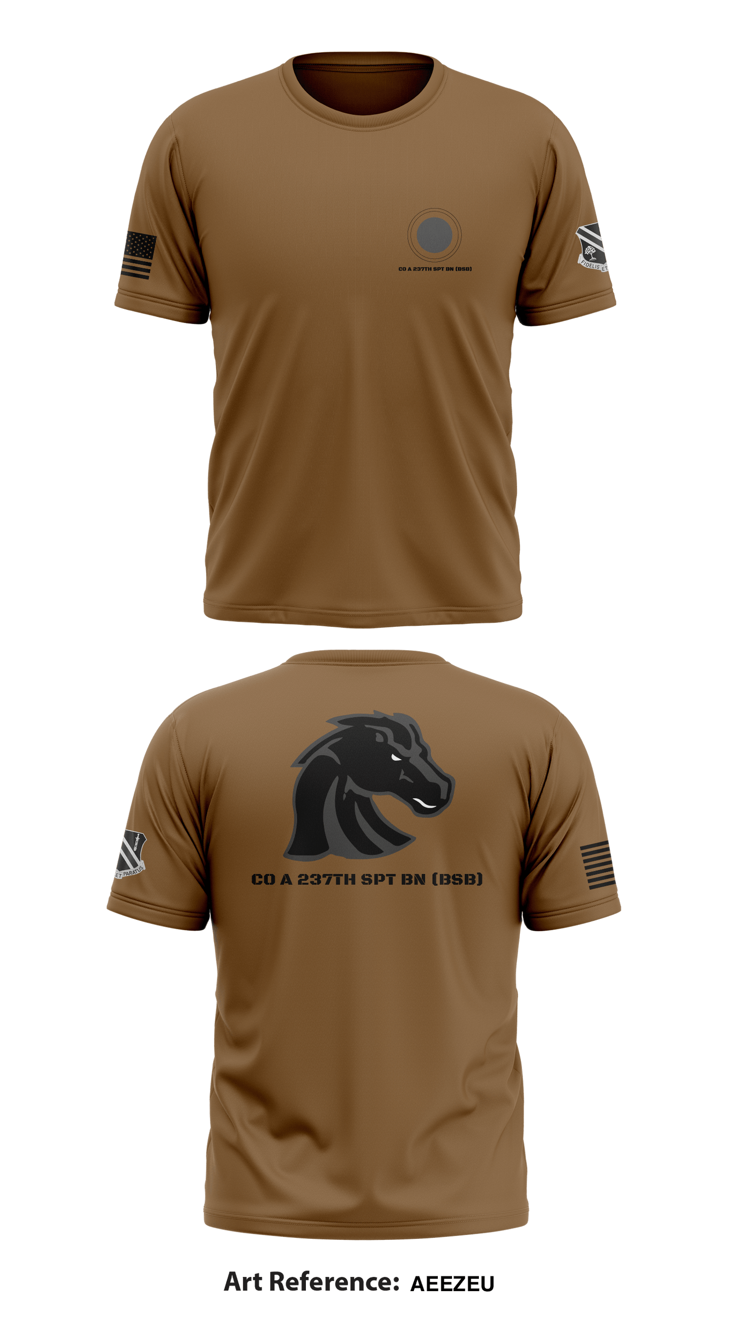 CO A 237th SPT BN (BSB) Store 1 Core Men's SS Performance Tee - AeEZeU