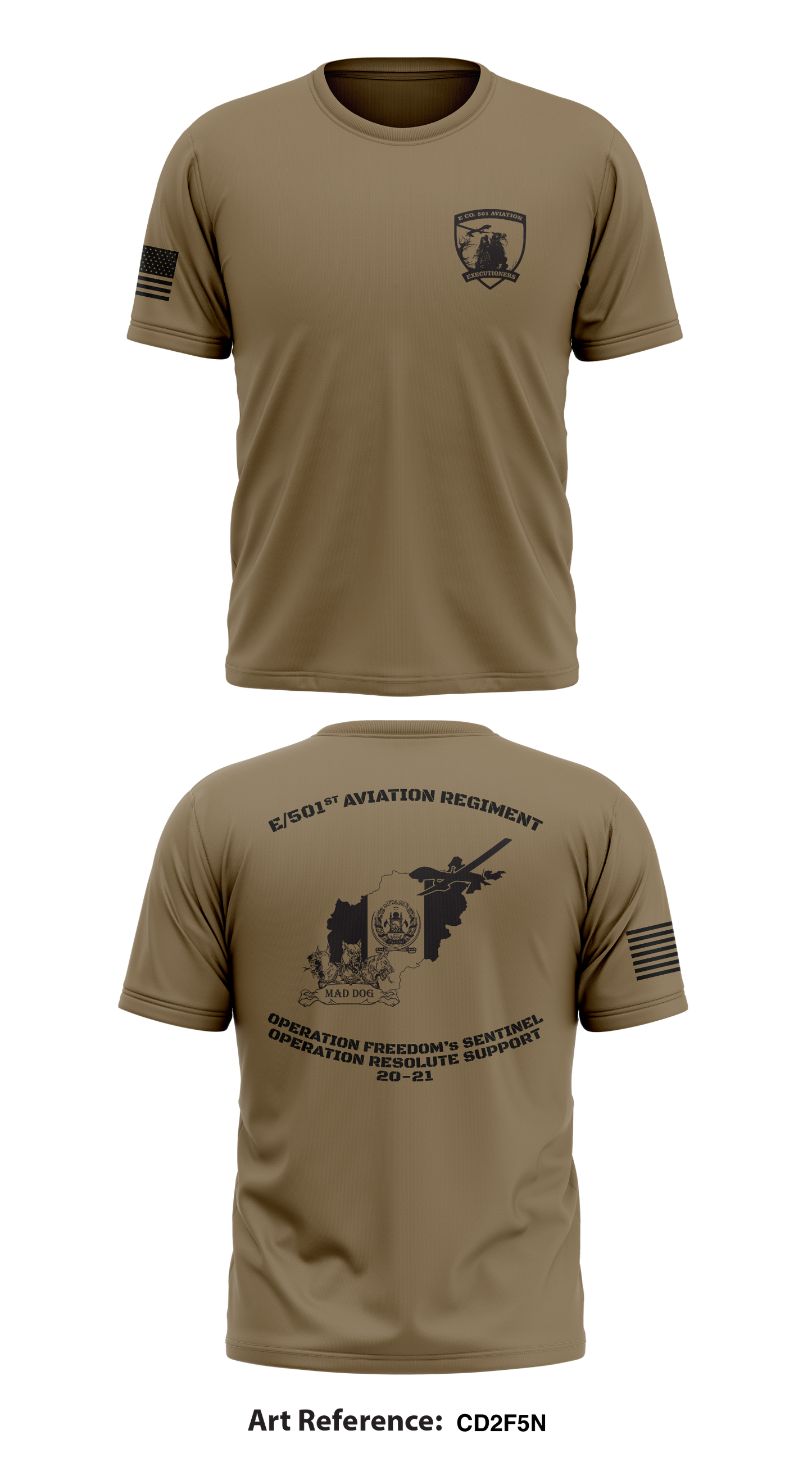 E/501ST AVN REGT Store 1 Core Men's SS Performance Tee - cd2F5n