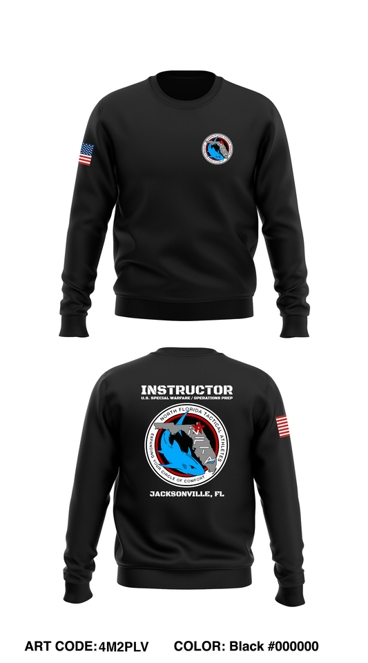 North Florida Tactical Athletes Store 1 Core Men's Crewneck Performance Sweatshirt - 4M2PLV