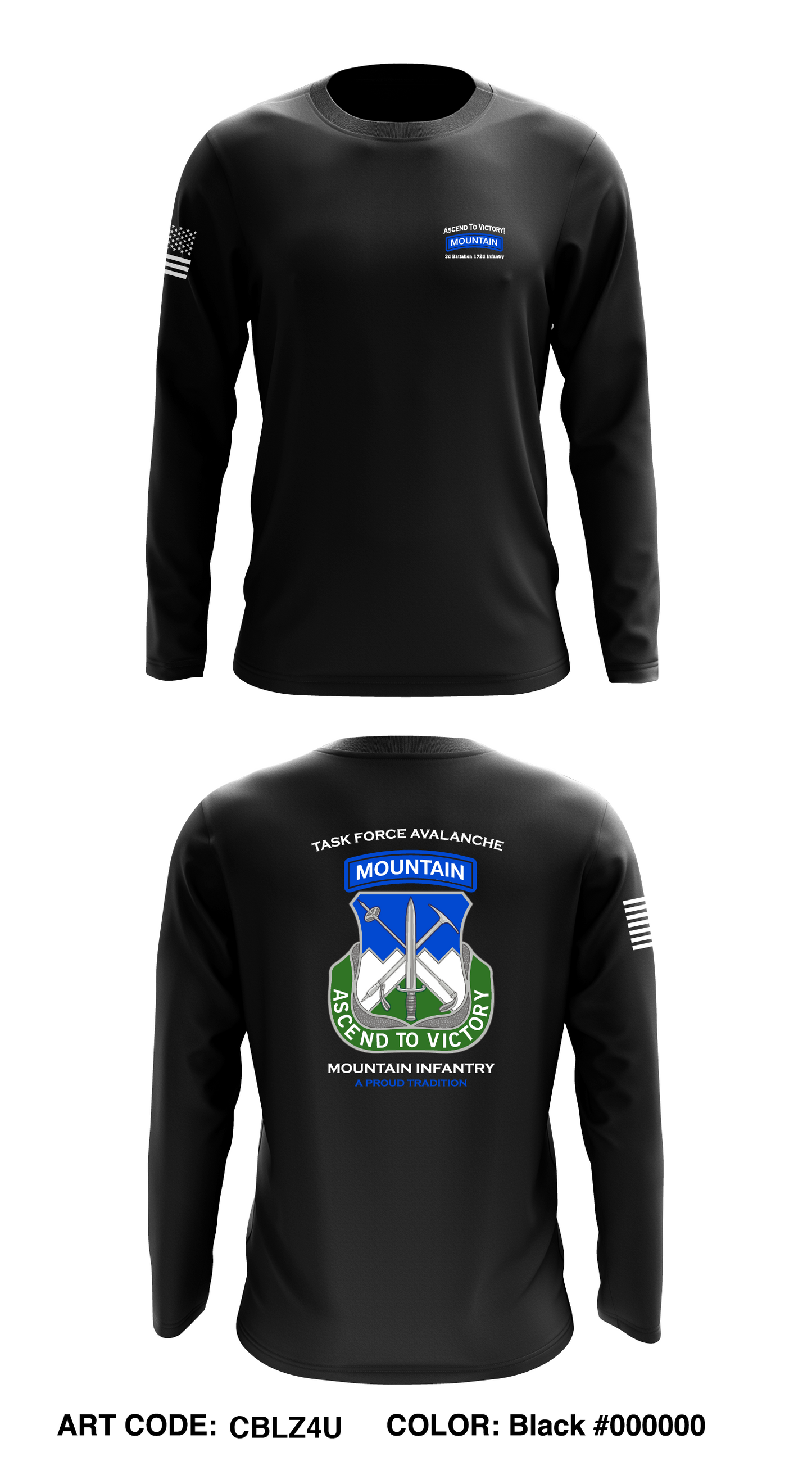 3-172 IN (MTN) Store 1 Core Men's LS Performance Tee - CBLZ4U