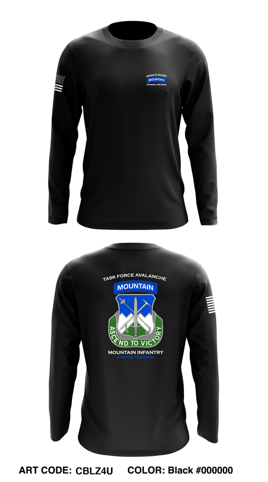 3-172 IN (MTN) Store 1 Core Men's LS Performance Tee - CBLZ4U