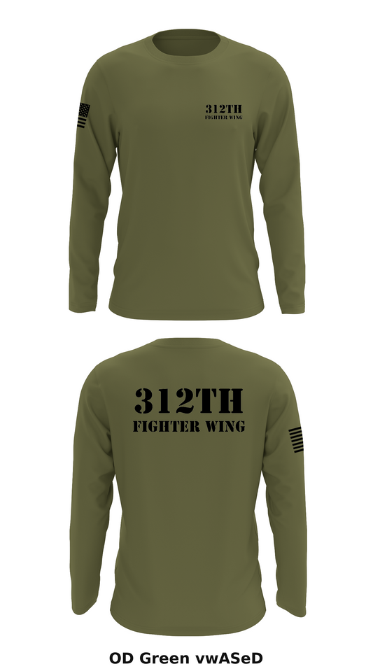 312th fighter wing Store 1 Core Men's LS Performance Tee - vwASeD