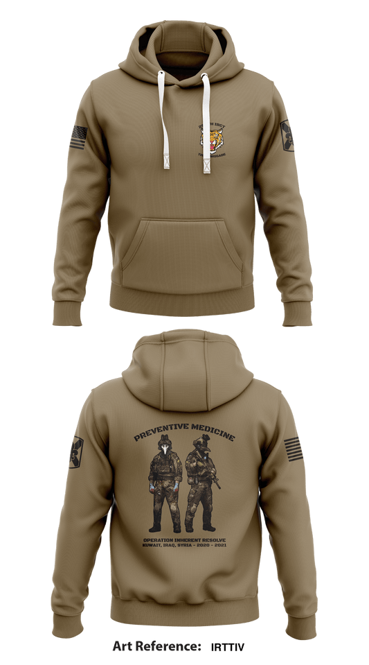 HHC 256th IBCT Store 1  Core Men's Hooded Performance Sweatshirt - iRTTIv