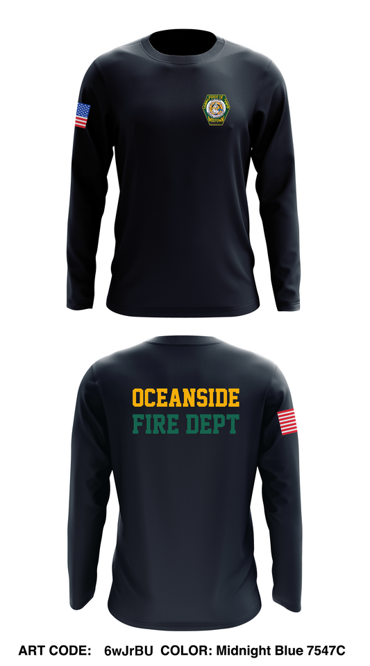 Columbia Engine Company #1 Store 1 Core Men's LS Performance Tee - 6wJrBU