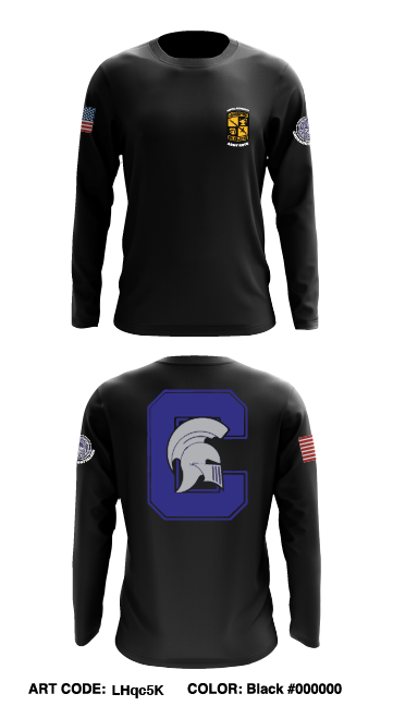 Capital University Army ROTC Store 1 Core Men's LS Performance Tee - LHqc5K