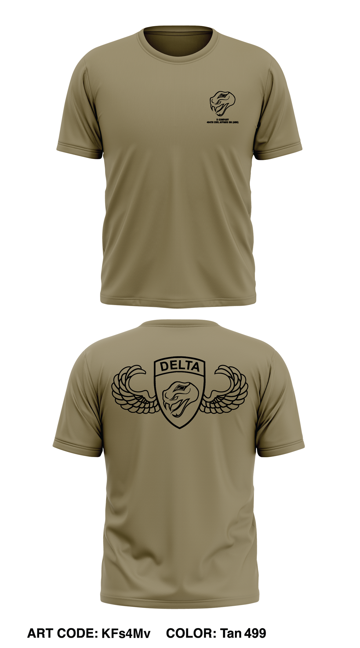 D CO, 404 CA BN (A) Store 1 Core Men's SS Performance Tee - KFs4Mv
