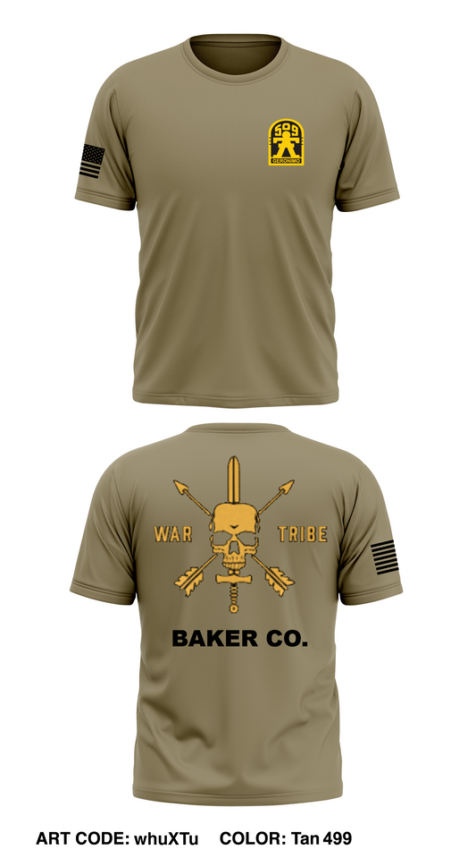 Baker Co, 3/509th Store 1 Core Men's SS Performance Tee - whuXTu