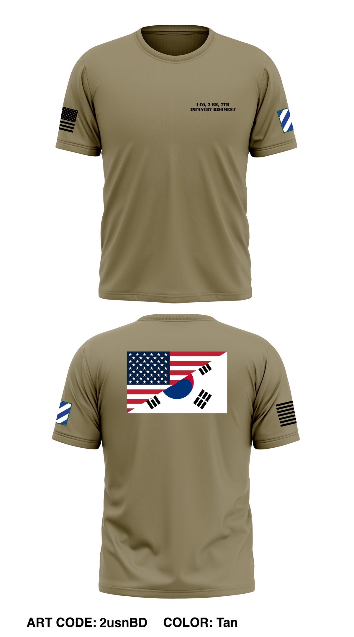 I Co, 2 BN, 7th Infantry Regiment  Store 1 Core Men's SS Performance Tee - 2usnBD