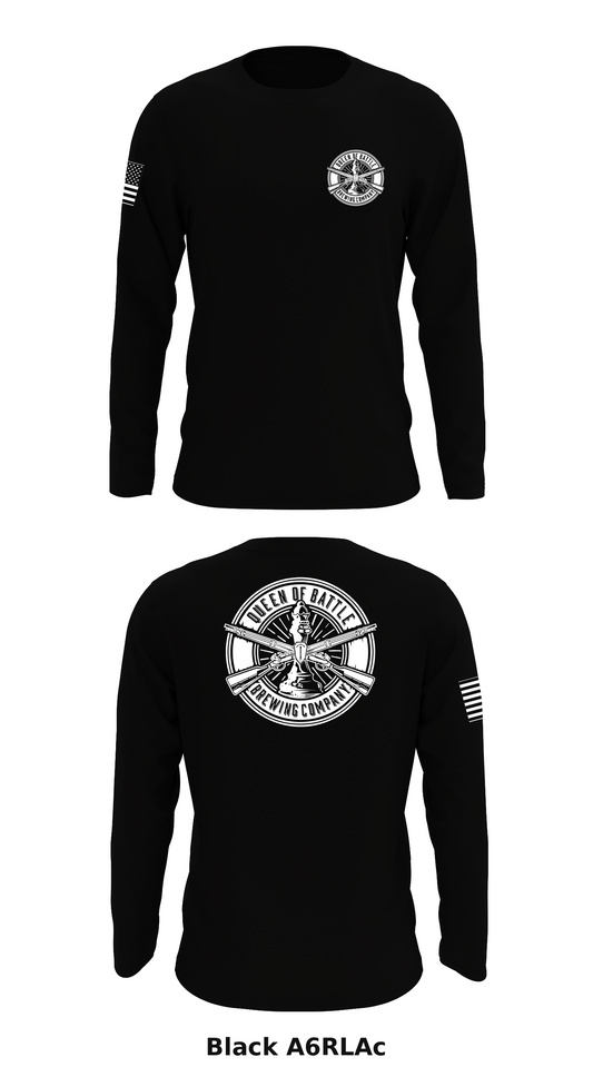 Queen of Battle Brewing Company Store 1 Core Men's LS Performance Tee - A6RLAc