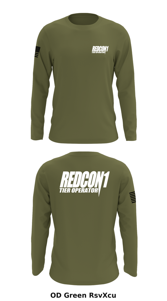 RedCon1 Tier Operators Store 1 Core Men's LS Performance Tee - RsvXcu