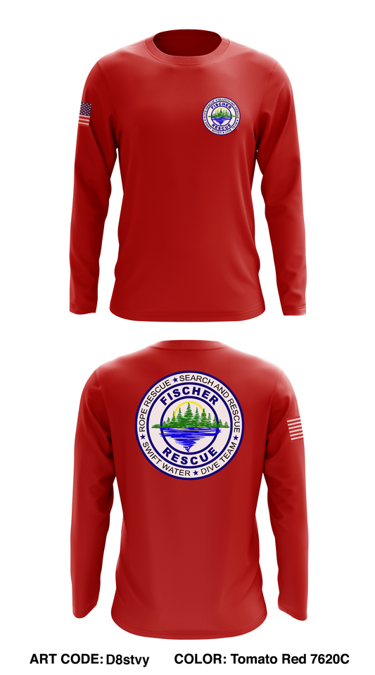 FISCHER RESCUE Store 1 Core Men's LS Performance Tee - D8stvy